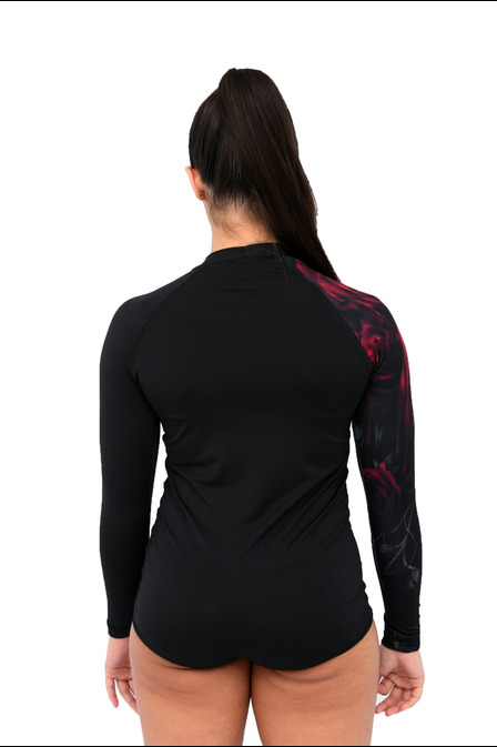 Body Feminino Jiu-Jitsu Rosas