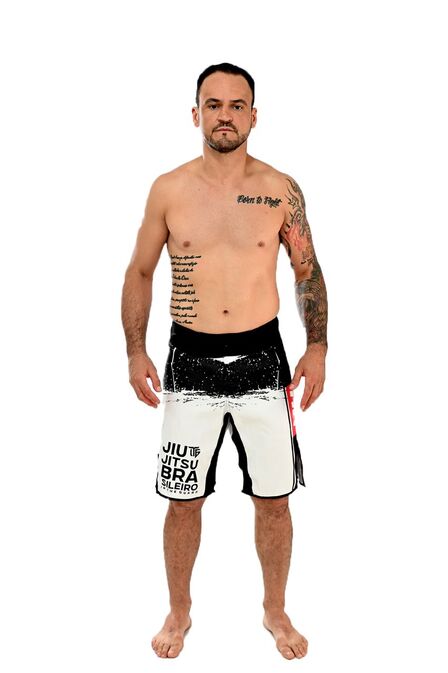 Bermuda Masculina Jiu-Jitsu No Gi Branca