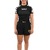 Rash Guard Infantil Feminina Cores de Faixas Preto 