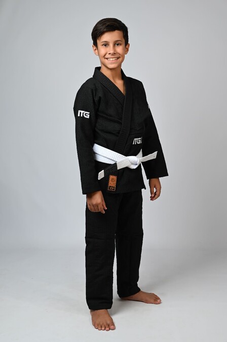 Kimono Infantil In The Guard Xadrez Preto