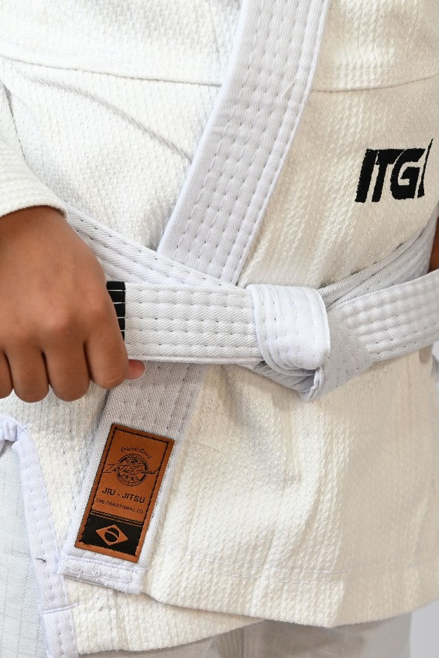 Kimono Infantil In The Guard Xadrez Branco