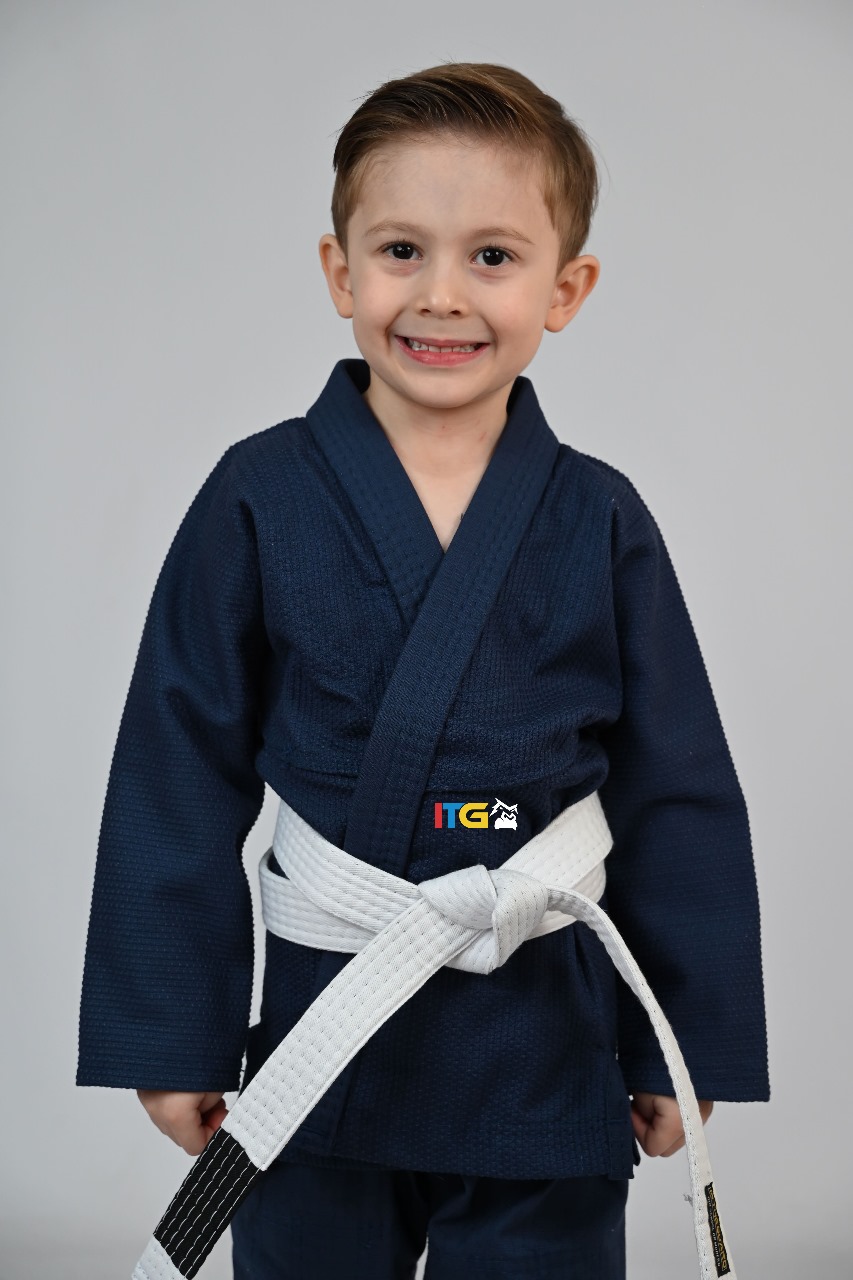 Kimono MIRIM, 4 e 5 anos. Marinho