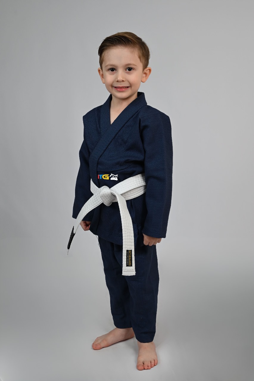 Kimono MIRIM, 4 e 5 anos. Marinho