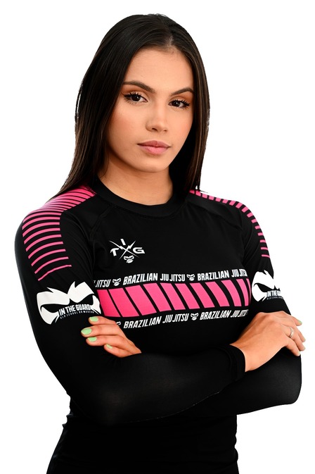 Rash Guard Feminina ITG Pink Manga Longa