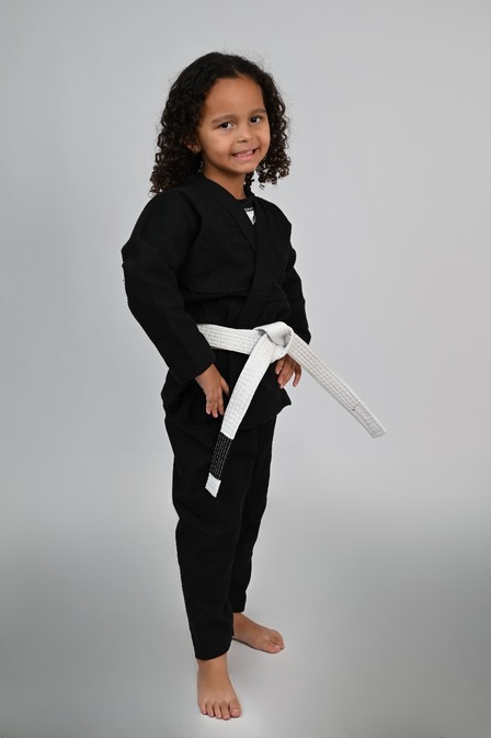 Kimono Feminino MIRIM, 4 e 5 anos Preto