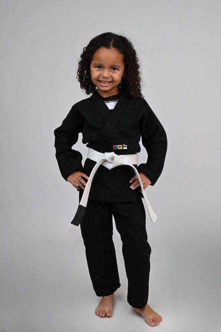 Kimono Feminino MIRIM, 4 e 5 anos Preto