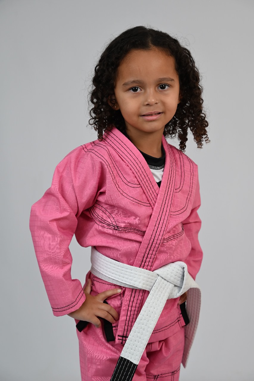 Kimono Feminino MIRIM, 4 e 5 anos. Rosa