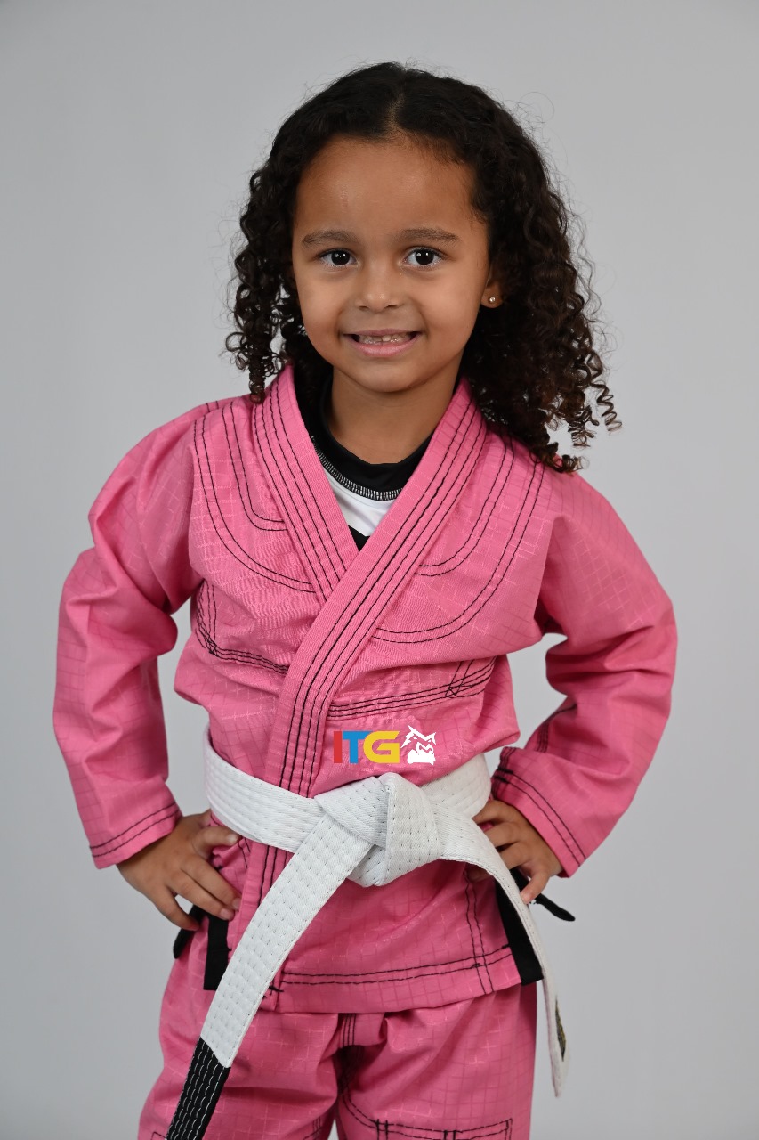 Kimono Feminino MIRIM, 4 e 5 anos. Rosa