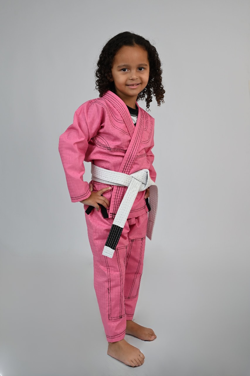 Kimono Feminino MIRIM, 4 e 5 anos. Rosa