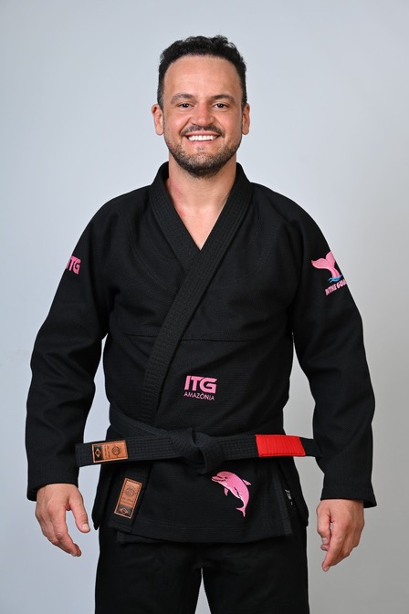 Kimono In The Guard Amazônia BOTO ROSA - Preto