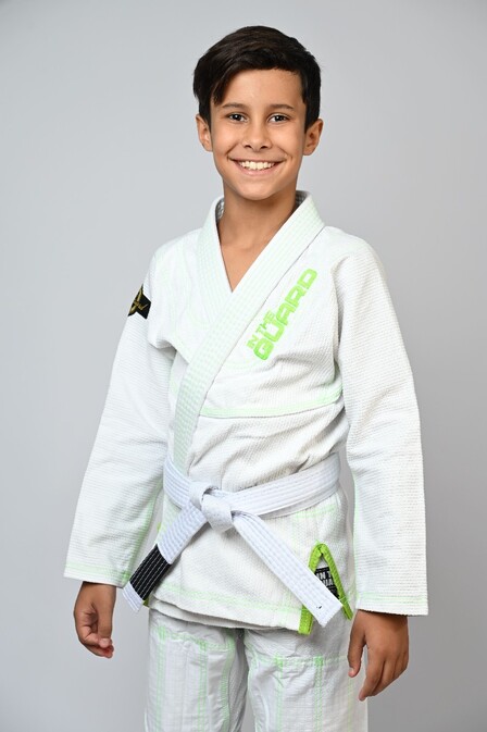 Kimono Infantil In The Guard Green OUTLET Branco