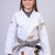 Kimono Infantil In The Guard ORELHA Feminino. padrão CBJJ - Branco