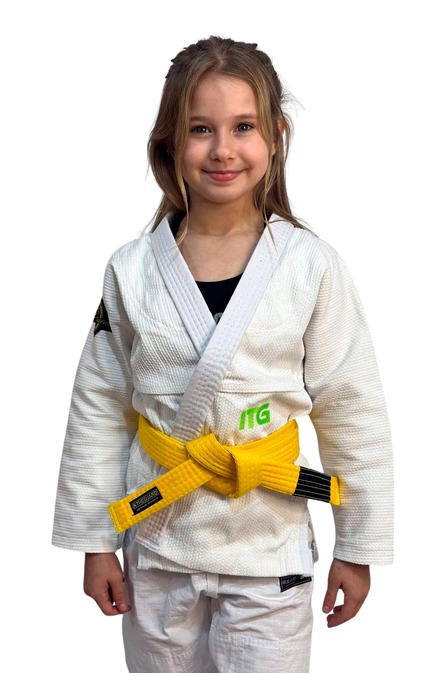 Kimono Infantil In The Guard Feminino Green Branco