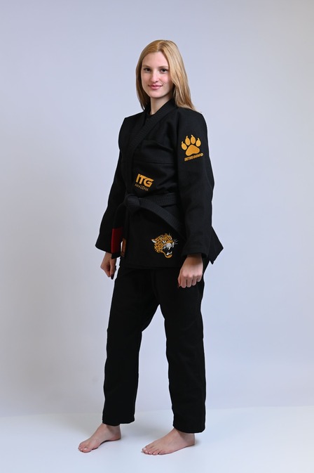 Kimono In The Guard Feminino Amazônia JAGUAR - Preto