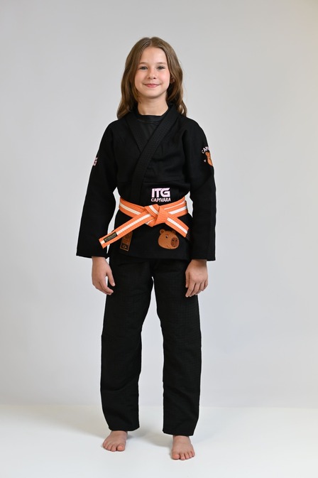 Kimono Infantil In The Guard Capivara Feminino Preto